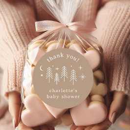 Happy Camper Vielen Dank Runder Aufkleber