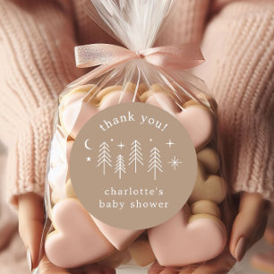 Happy Camper Vielen Dank Runder Aufkleber