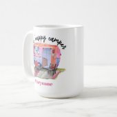 Happy Camper Vintag Pink Camper Kaffeetasse (Vorderseite Links)
