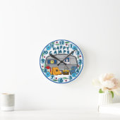 Happy Camper Wall Clock Runde Wanduhr (Zuhause)