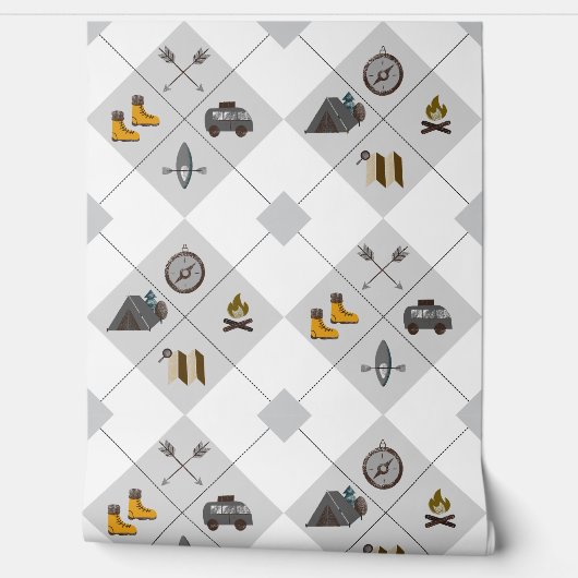 Happy Camper Wallpaper Tapete (Abrollen)