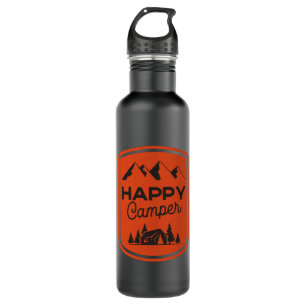 Happy Camper Wasserflasche Edelstahlflasche