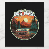 Happy Camper Weinetikett (Einzelnes Label)