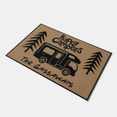 Happy Camper Welcome Door Mat Fußmatte (Schrägansicht)