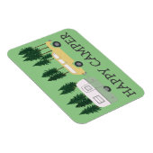 HAPPY CAMPER Whimsical Trailer RVing Motorhome Magnet (Rechte Seite)