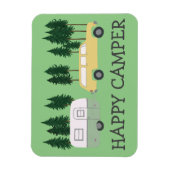HAPPY CAMPER Whimsical Trailer RVing Motorhome Magnet (Vertikal)