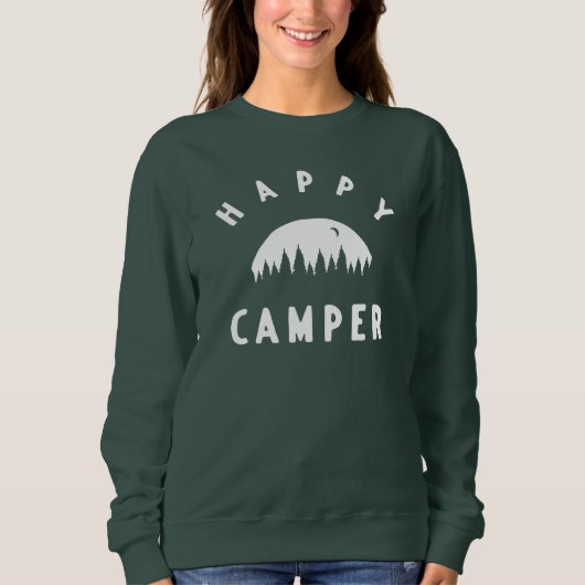 Happy Camper Women's Sweatshirt (Vorderseite)