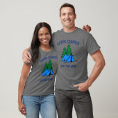 Happy Camper, Zelt, Text bearbeiten, T - Shirt (Unisex)