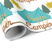 Happy Camper Zent Outdoor Geschenkpapier (Rolleneckpunkt)
