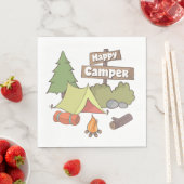 Happy Camper Zent Paper Napkin Serviette (Beispiel)