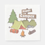 Happy Camper Zent Paper Napkin Serviette (Vorderseite)