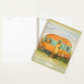 Happy Campers 2025 Spiral Notebook — Retro Caravan Planer (Anzeige)