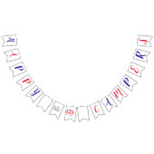 Happy Campers America personalisiert Wimpelkette (Alle)