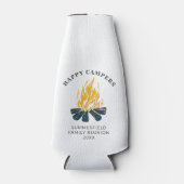 Happy Campers Camping Vacation Family Trip Custom Flaschenkühler (Vorderseite)