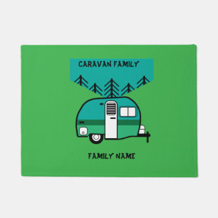 Happy Campers Caravanning Funny Caravans Two-Tone Fußmatte
