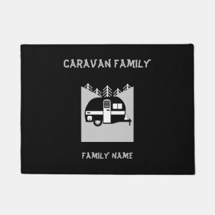Happy Campers Caravanning Funny Caravans Two-Tone Fußmatte