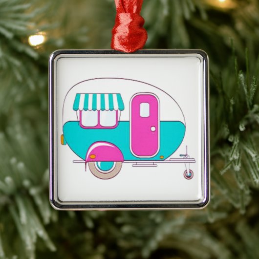 **HAPPY CAMPER'S CHRISTMAS ORNAMENT** ORNAMENT AUS METALL (Baum)