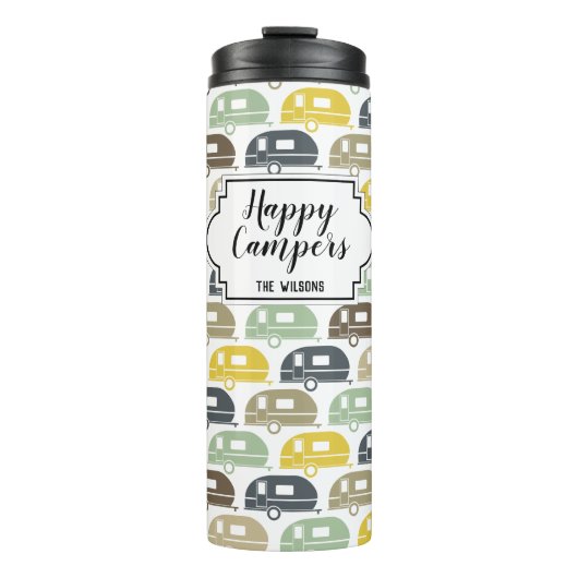 Happy Campers Custom Camping Thermosbecher (Vorderseite)