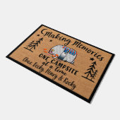 Happy Campers Doormat, Camping Lover Geschenk Fußmatte (Schrägansicht)