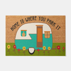 Happy Campers Doormat, Camping Lover Geschenk Fußmatte