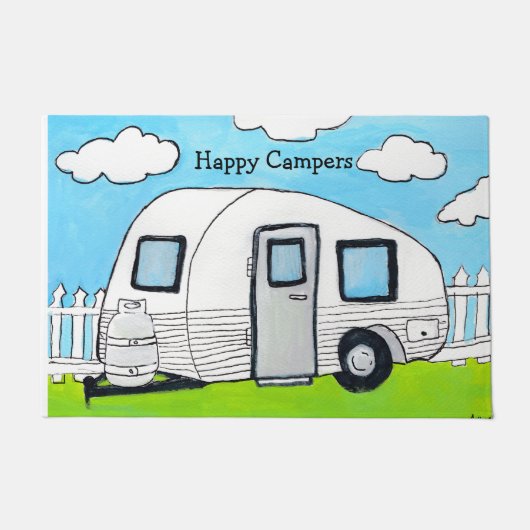 Happy Campers Fußmatte (Vorderseite)