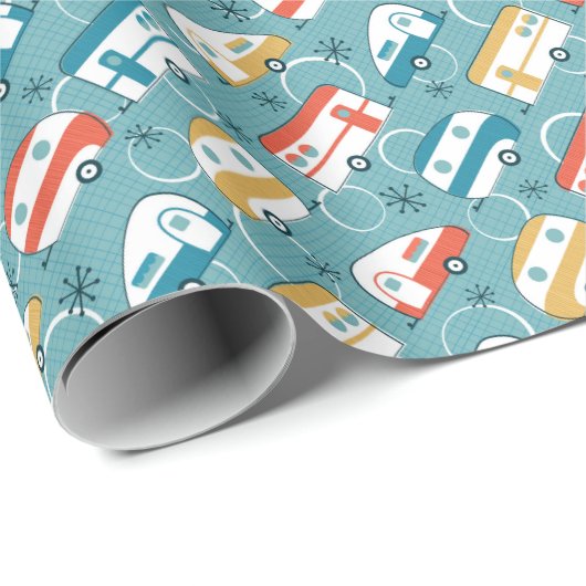 Happy Campers Geschenkpapier (Rolleneckpunkt)