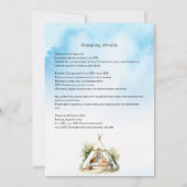 Happy Campers glampe teepee zelleepover Einladung (Rückseite)