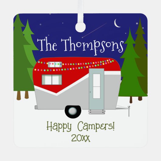 Happy Campers Keepake Ornament (Vorderseite)