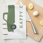 HAPPY CAMPERS LKW Camping RVing Bäume Wald Geschirrtuch (Viertel Falte)