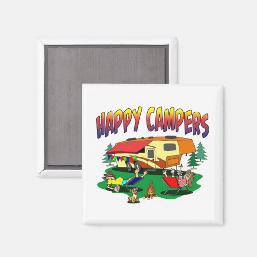 ***HAPPY CAMPER'S*** MAGNET (Vorderseite/Rückseite)
