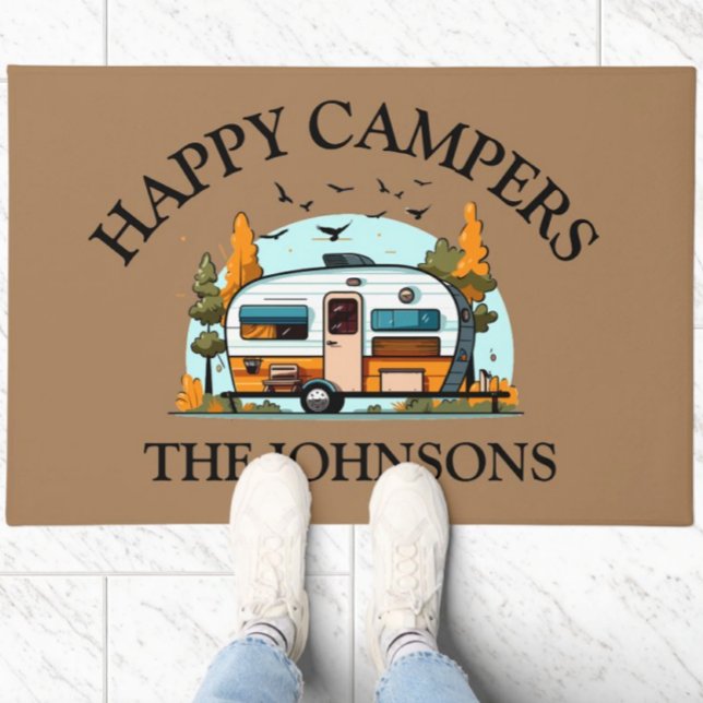 Happy Campers Personalisiert Doormat Fußmatte (Von Creator hochgeladen)