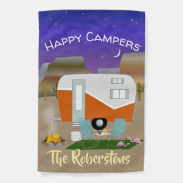 Happy Campers Personalisiert Garden Flag