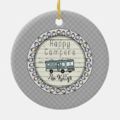 Happy Campers Personalisiert RV Keramik Ornament (Hinten)