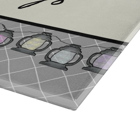 Happy Campers Personalisiert RV Schneidebrett (Ecke)