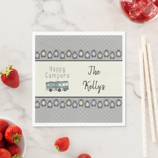 Happy Campers Personalisiert RV Serviette