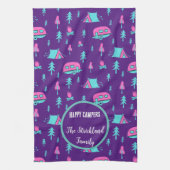 Happy Campers Personalisiert RV und Camping Geschirrtuch (Vertikal)