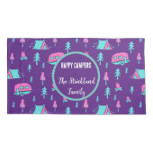 Happy Campers Personalisiert RV und Camping Kissenbezug (Rückseite)