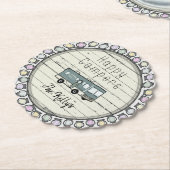 Happy Campers Personalisiert RV Untersetzer (angewinkelt)