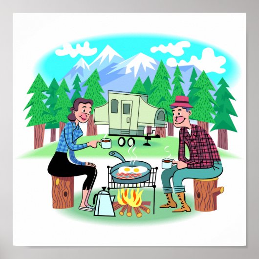 Happy Campers Poster (Vorne)