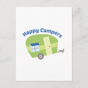 Happy Campers Postkarte