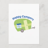 Happy Campers Postkarte (Vorderseite)