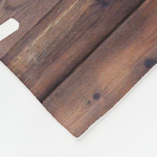 Happy Campers Rustic Camping Trailer Familienname Fleecedecke (Ecke)