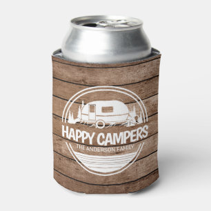 Happy Campers Rustic Wood Camping Dosenkühler