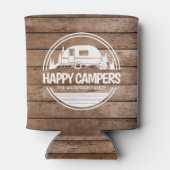 Happy Campers Rustic Wood Camping Dosenkühler (Rückseite)