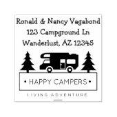 Happy Campers | Rustikales Camping Permastempel (Design)