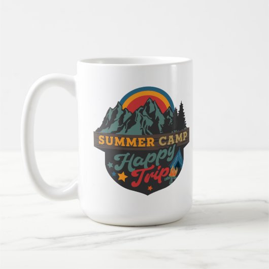 Happy Campers Sommerreise Kaffeetasse (Links)