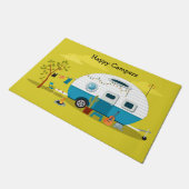 Happy Campers Trailer Fußmatte (Schrägansicht)