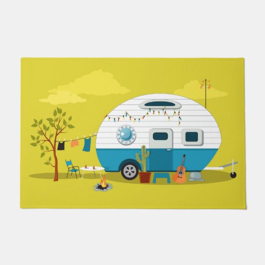 Happy Campers Trailer Fußmatte (Vorderseite)