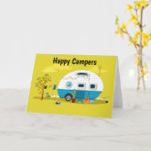 Happy Campers Trailer Karte (Gelbe Blume)
