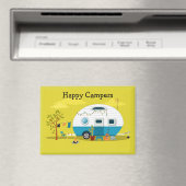 Happy Campers Trailer Magnet (In Situ (Geschirrspüler))
